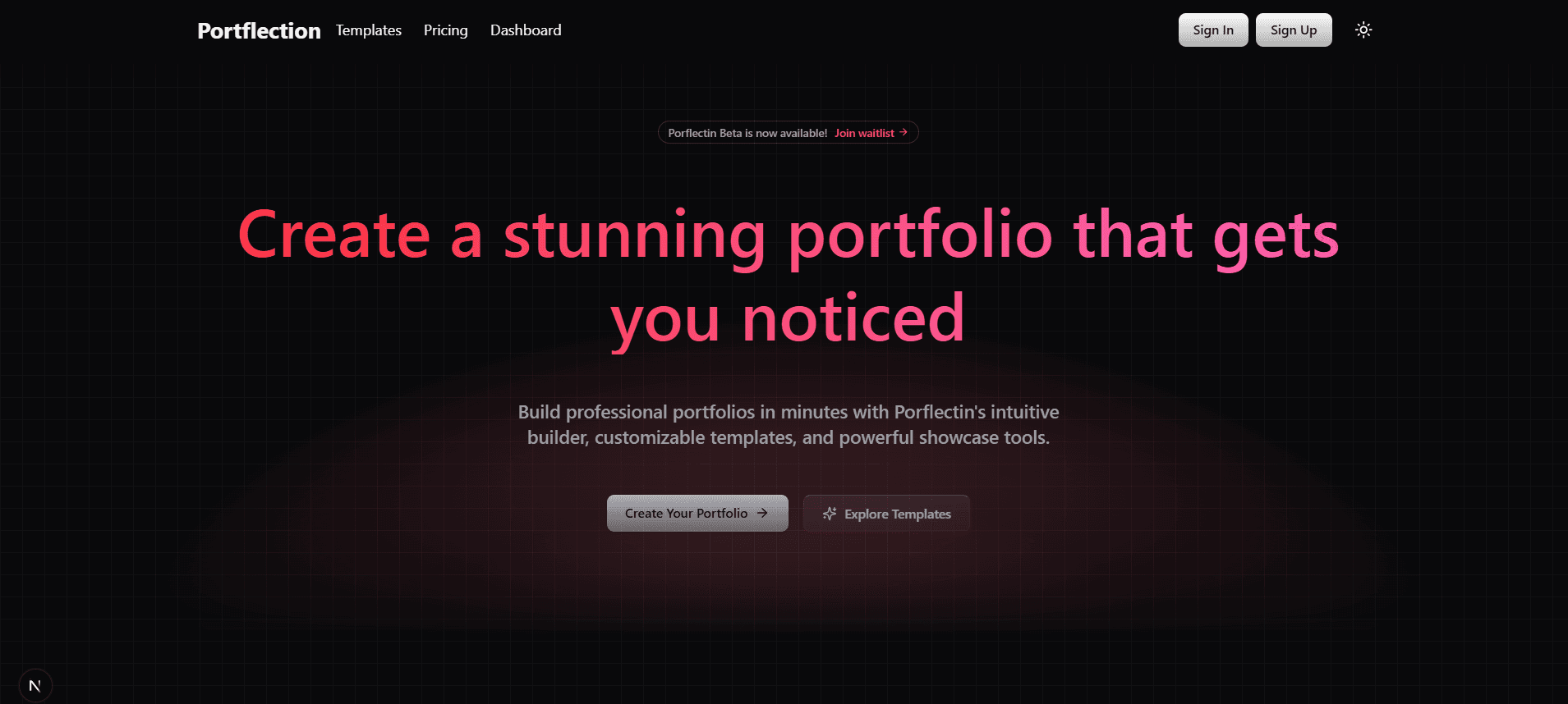 Portfolio preview